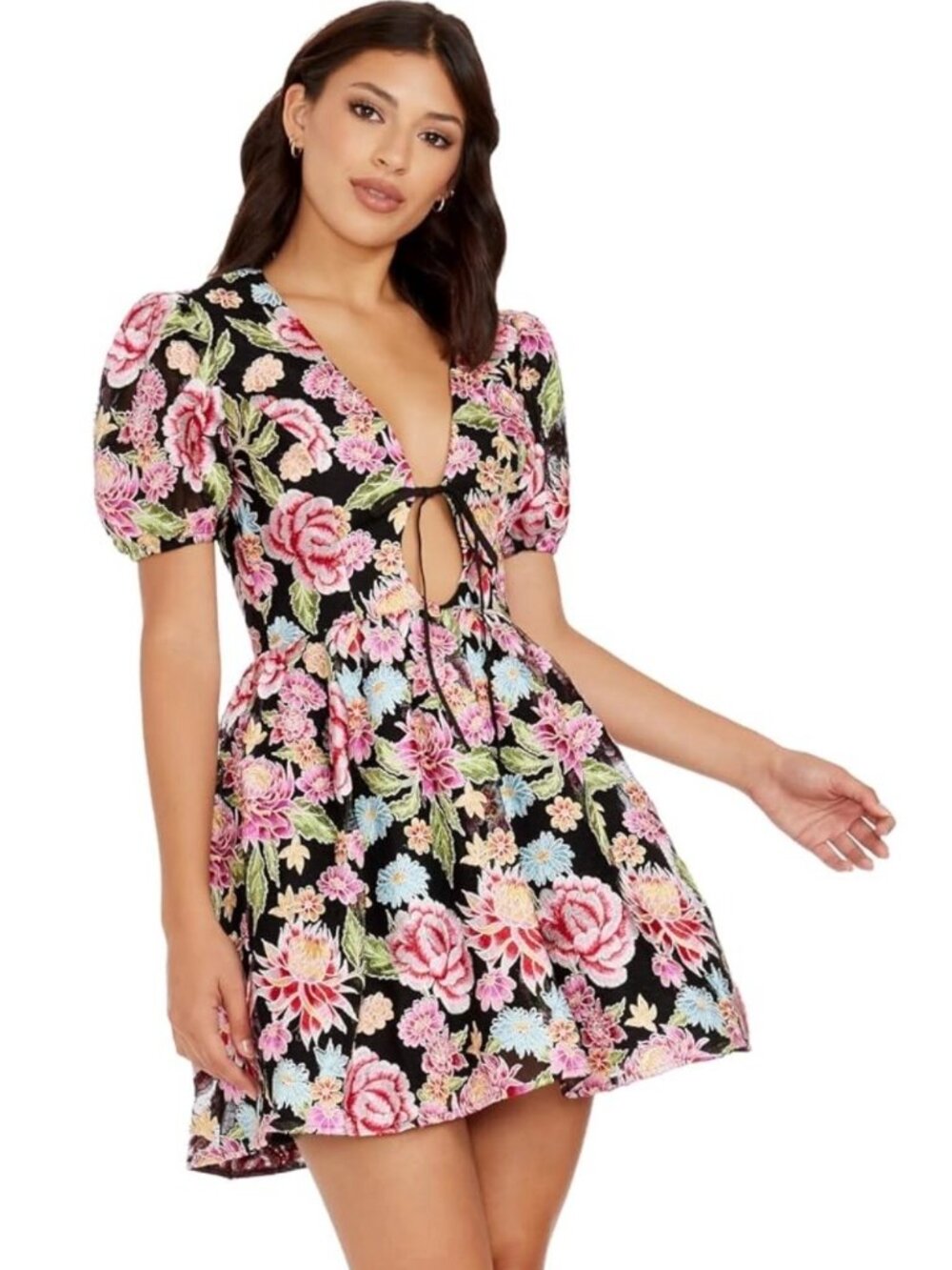 Dress The Population Marina Fit and Flare Mini Dress
